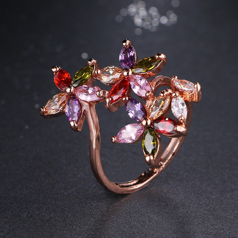 Anillo de Flores en Oro Rose Bella s M xico