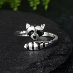 Anillo de Mapache en Plata